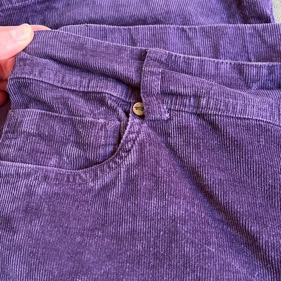 Toad & Co “Karuna” Corduroy Wide Legged Pant Size 10 Purple - Picture 5 of 7